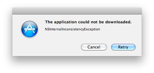 NSInternalIconsistencyException