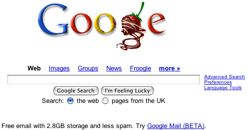 google valentine uk