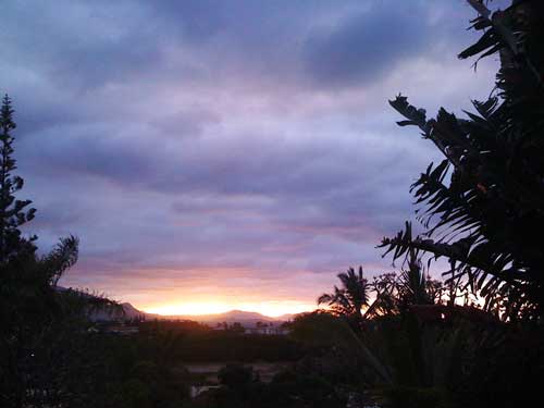 Lever de soleil à Nouméa