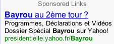 François Bayrou au second tour ?